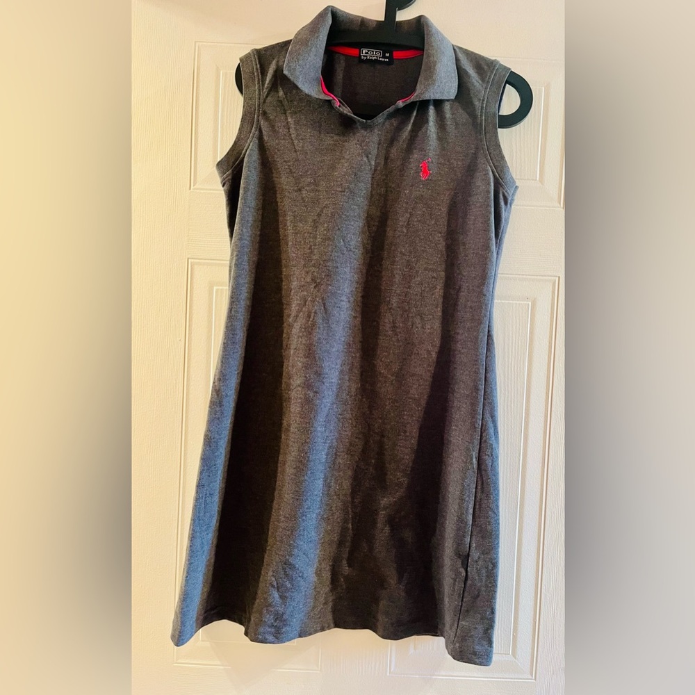 🐎Polo by Ralph Lauren gray Sleeveless Mini Dress. Medium